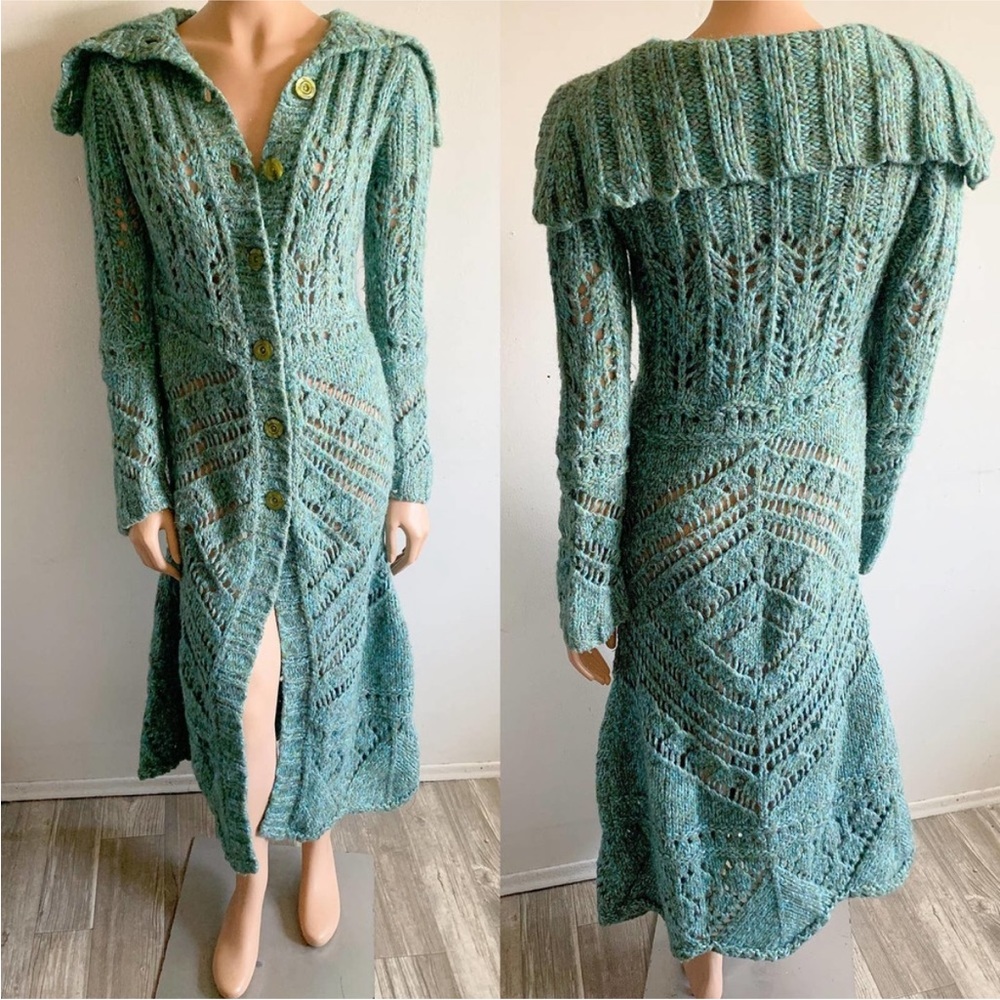 Like new Free People Budapest Dream Crochet duster - Picture 6 of 10